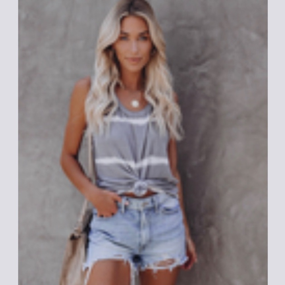Vici Beluga Tie Dye Knit Tank